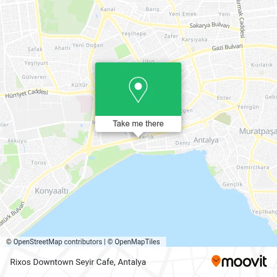 Rixos Downtown Seyir Cafe map
