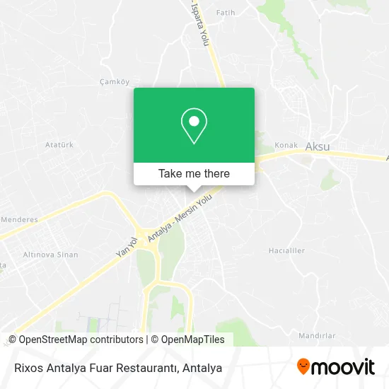 Rixos Antalya Fuar Restaurantı map