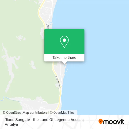 Rixos Sungate - the Land Of Legends Access map
