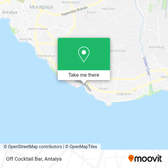 Off Cocktail Bar map