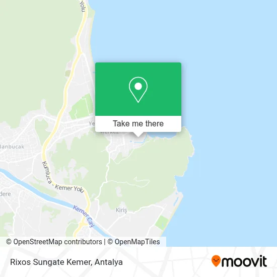 Rixos Sungate Kemer map