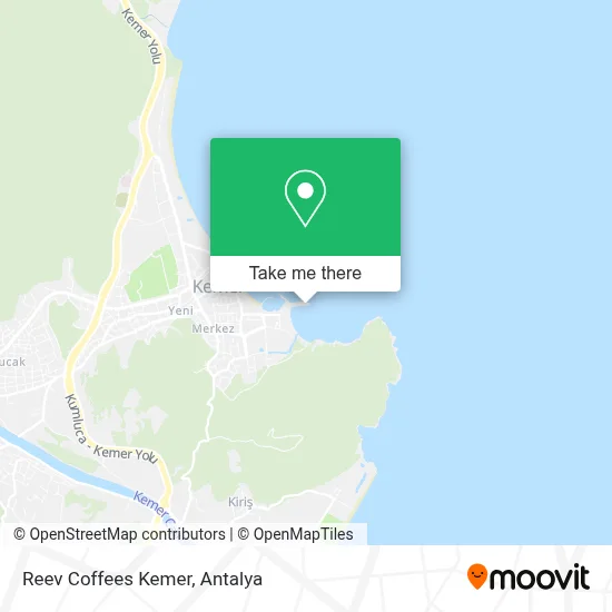 Reev Coffees Kemer map