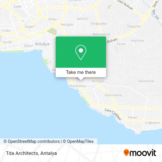 Tda Architects map
