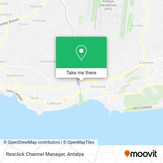 Resclick Channel Manager map