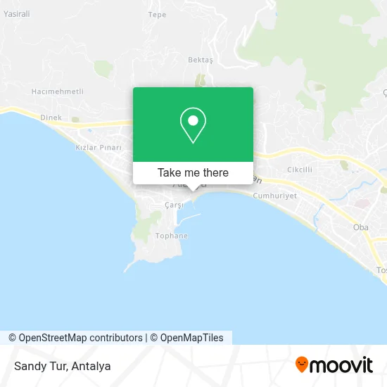 Sandy Tur map