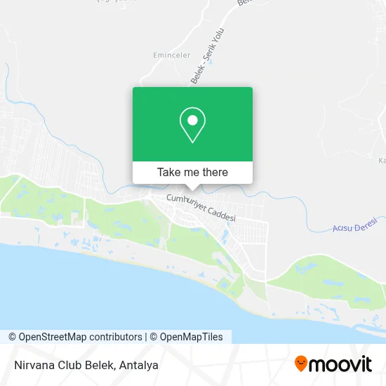 Nirvana Club Belek map