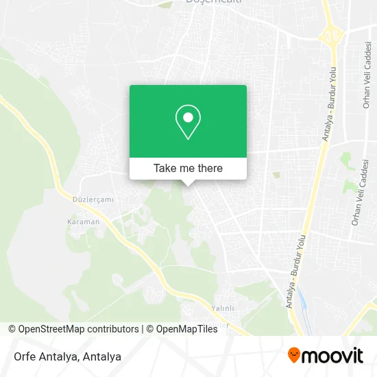 Orfe Antalya map