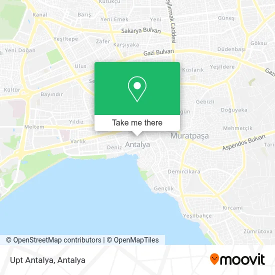 Upt Antalya map