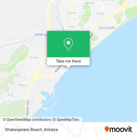 Shakespeare Beach map
