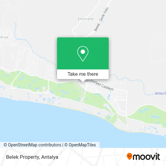 Belek Property map
