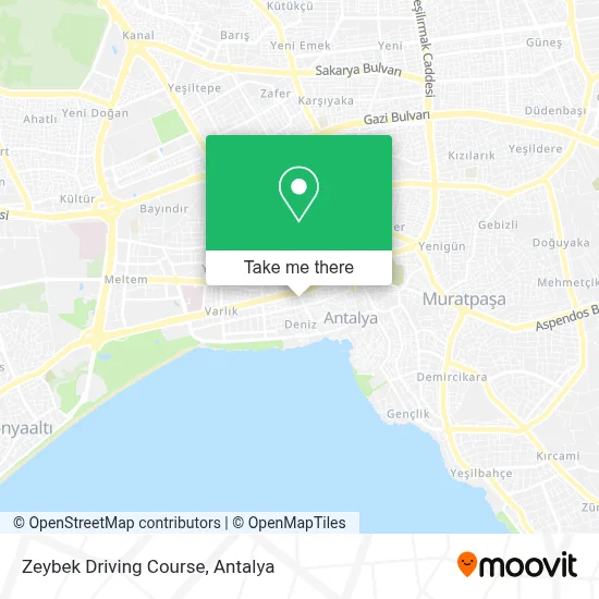 Zeybek Driving Course map