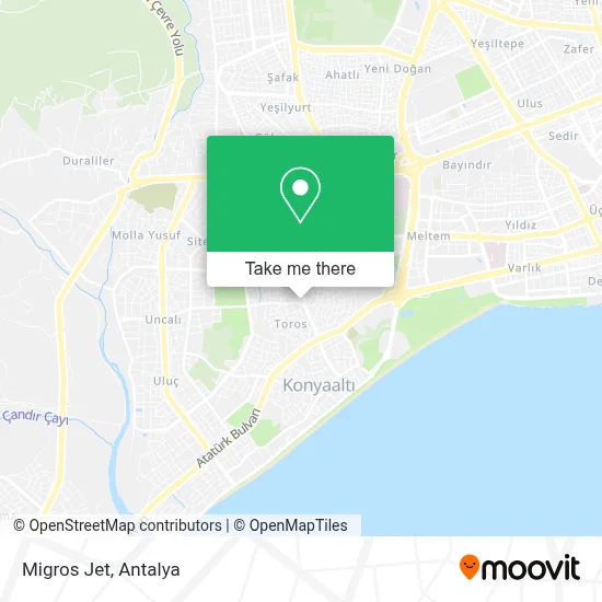 Migros Jet map
