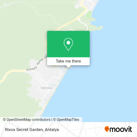 Rixos Secret Garden map