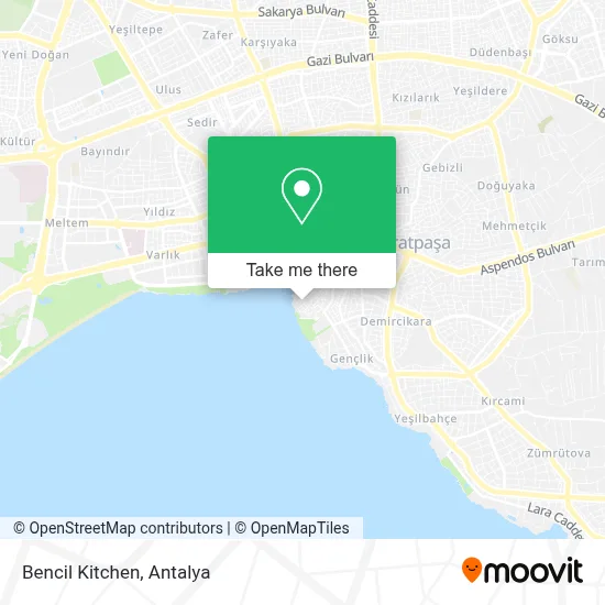Bencil Kitchen map