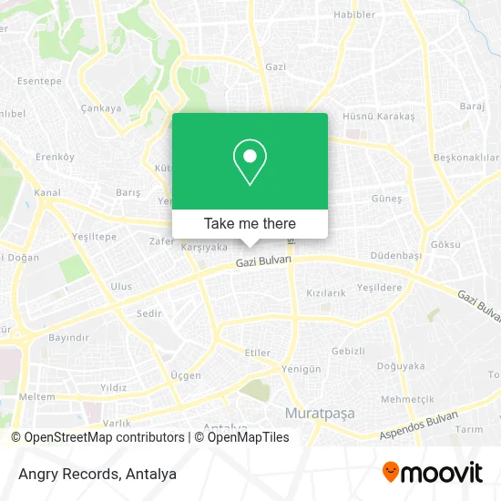 Angry Records map