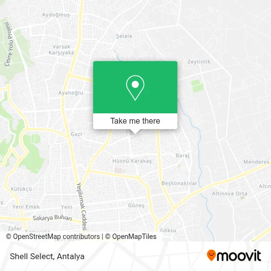 Shell Select map