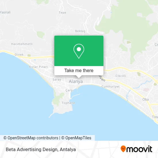 Beta Advertising Design map