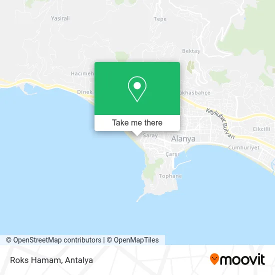 Roks Hamam map