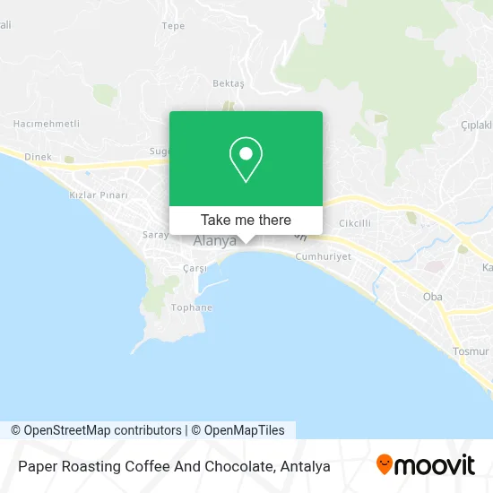 Paper Roasting Coffee And Chocolate map