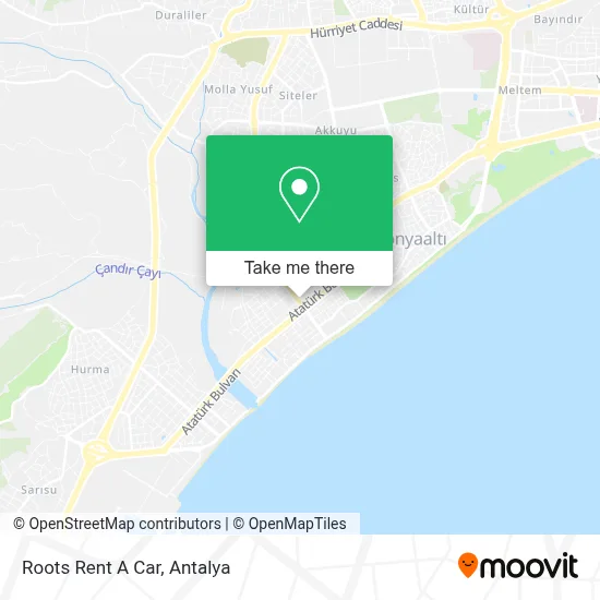 Roots Rent A Car map