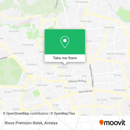 Rixos Premium Belek map