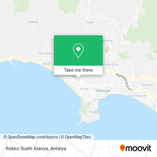 Rokko Sushi Alanya map