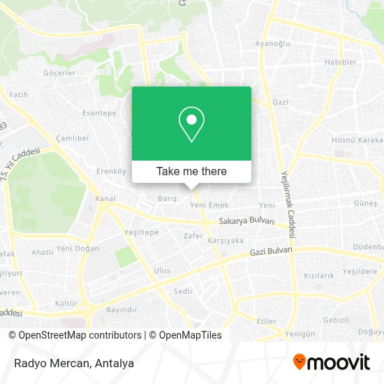 Radyo Mercan map