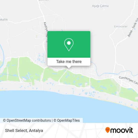 Shell Select map