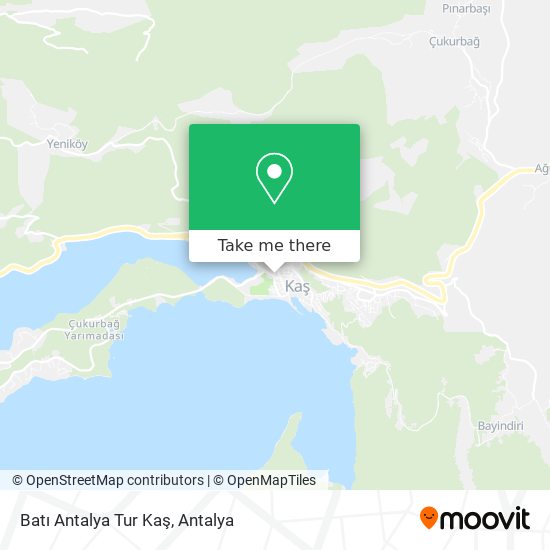 Batı Antalya Tur Kaş map