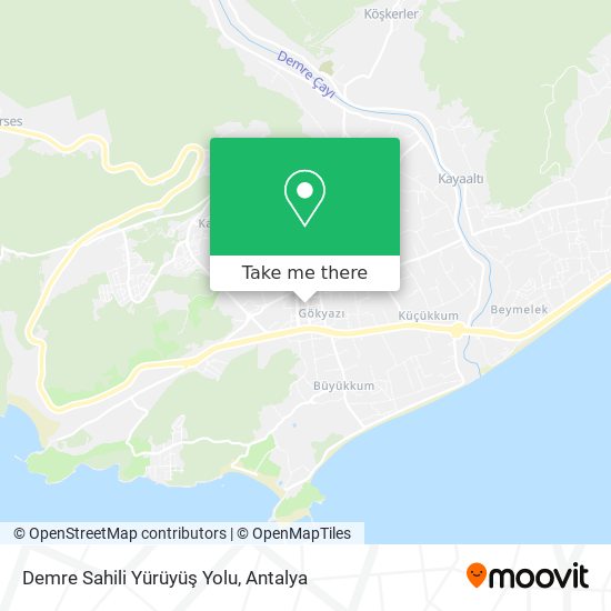 Demre Sahili Yürüyüş Yolu map