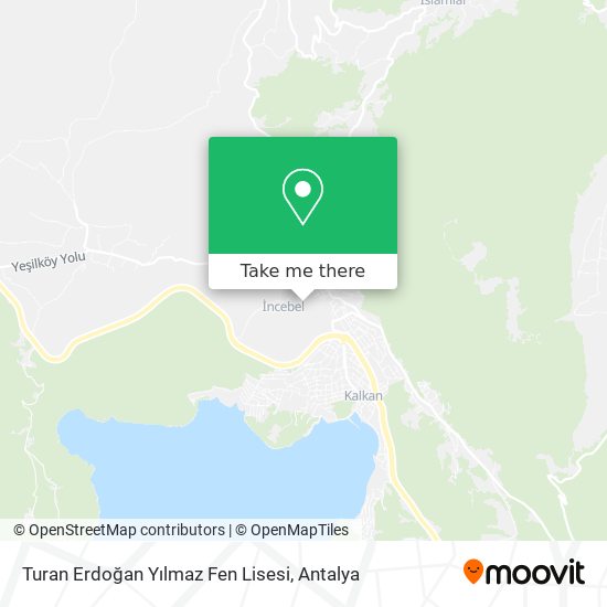 Turan Erdoğan Yılmaz Fen Lisesi map