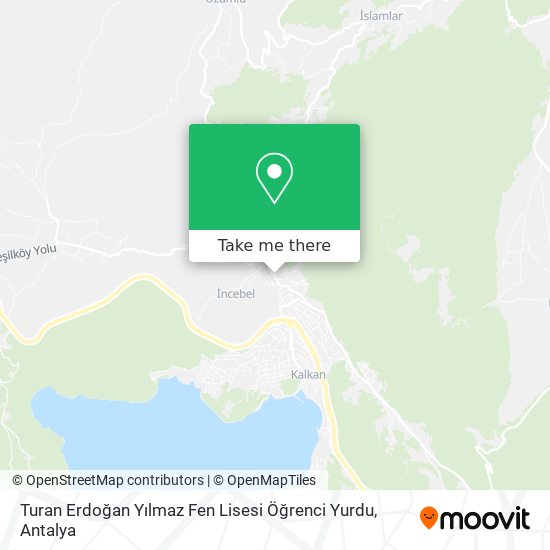 Turan Erdoğan Yılmaz Fen Lisesi Öğrenci Yurdu map