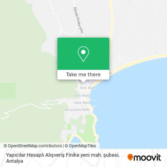 Yapıcılar Hesaplı Alışveriş Finike yeni mah. şubesi map