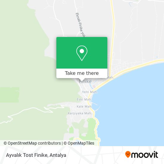 Ayvalık Tost Finike map