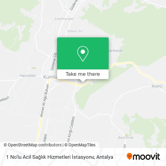 1 No'lu Acil Sağlık Hizmetleri İstasyonu map