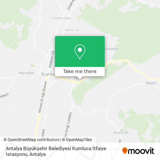 Antalya Büyükşehir Belediyesi Kumluca İtfaiye İstasyonu map