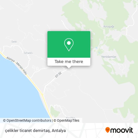 çelikler ticaret demirtaş map