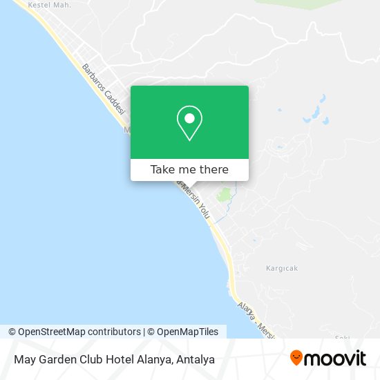 May Garden Club Hotel Alanya map