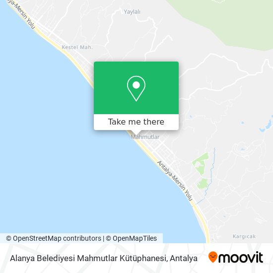 Alanya Belediyesi Mahmutlar Kütüphanesi map