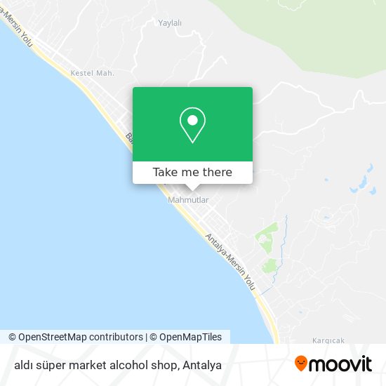 aldı süper market alcohol shop map