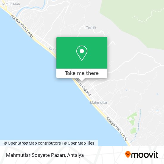 Mahmutlar Sosyete Pazarı map