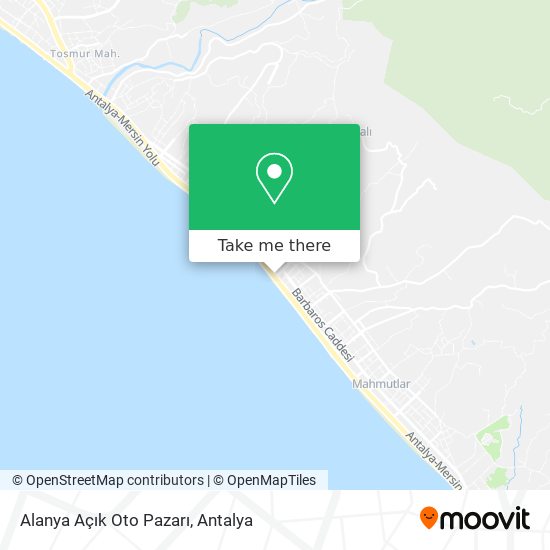 Alanya Açık Oto Pazarı map