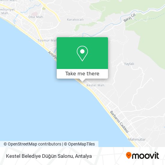 Kestel Belediye Düğün Salonu map