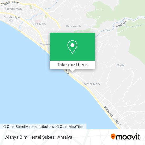 Alanya Bim Kestel Şubesi map