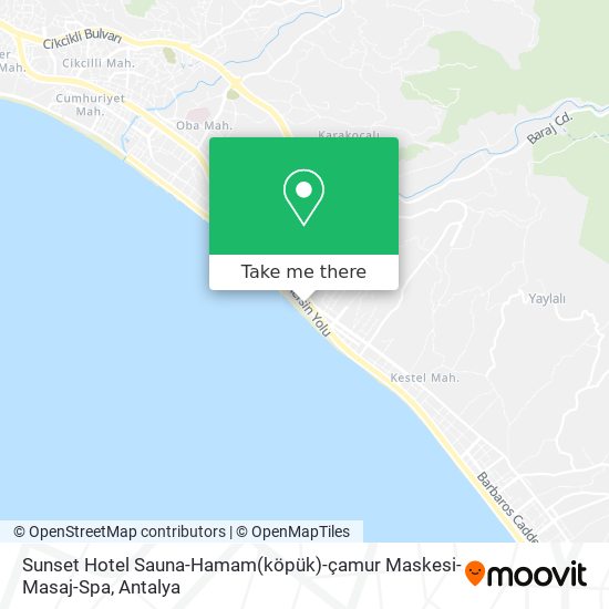 Sunset Hotel Sauna-Hamam(köpük)-çamur Maskesi-Masaj-Spa map