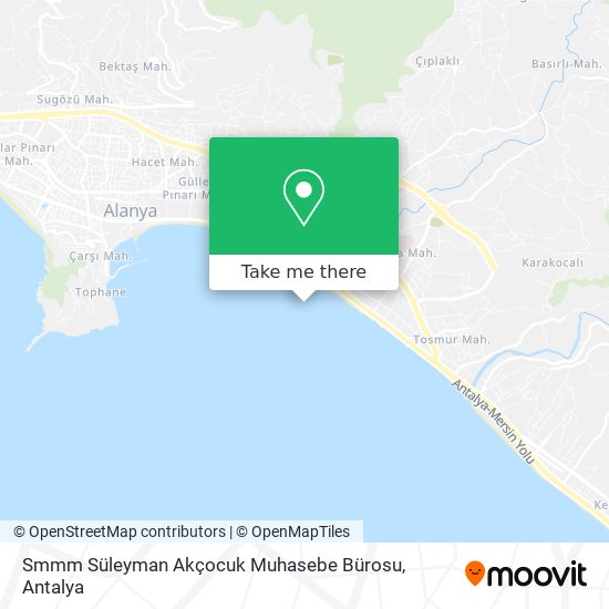 Smmm Süleyman Akçocuk Muhasebe Bürosu map