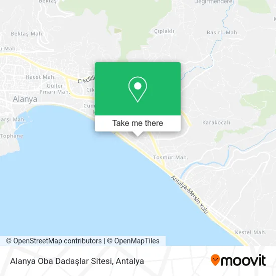 Alanya Oba Dadaşlar Sitesi map