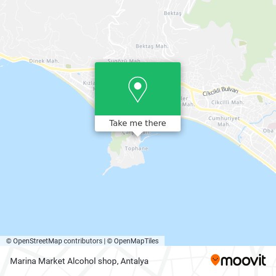 Marina Market Alcohol shop map