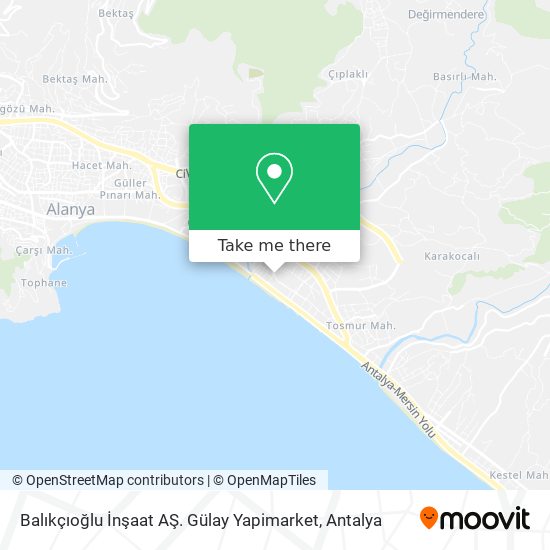 Balıkçıoğlu İnşaat AŞ. Gülay Yapimarket map