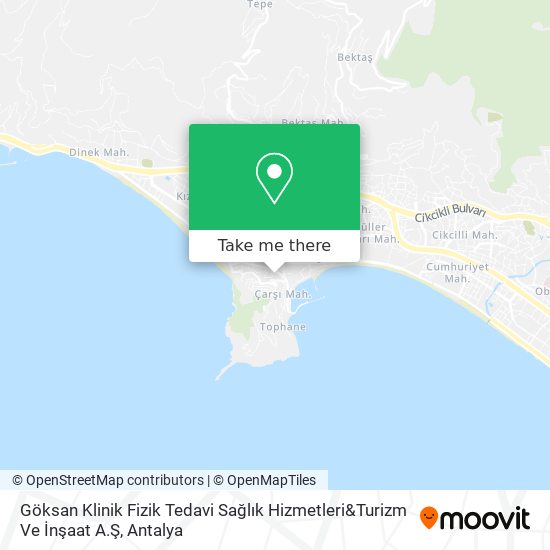 Göksan Klinik Fizik Tedavi Sağlık Hizmetleri&Turizm Ve İnşaat A.Ş map